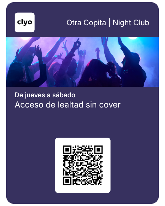 Pase de Otra Copita Night Club en el wallet